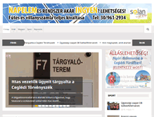 Tablet Screenshot of cegledipanorama.hu
